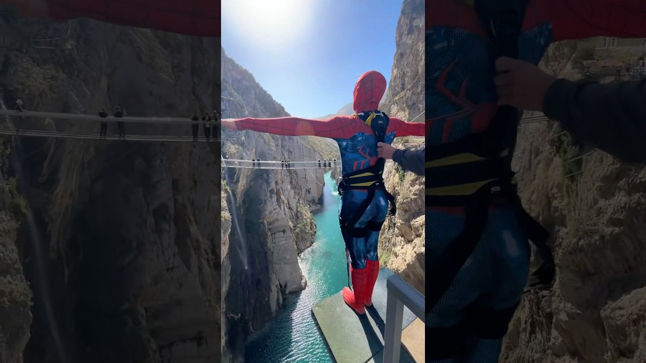 Spiderman jump Sulak konyon Dagestan@JumpCanyon