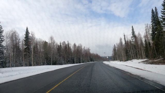 Дорога Дивногорск Балахта 3 мая 2023г.Красноярский край