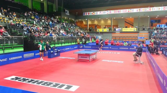 В. САМСОНОВ - К. КРЕАНГА. Чемпионат Европы по настольному теннису 2013 г. Швехат, Австрия