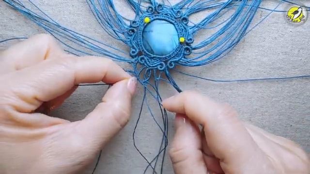 Macrame by Afeng： 2023-07｜Macrame Tutorial｜Macrame pendant ｜编绳｜DIY｜