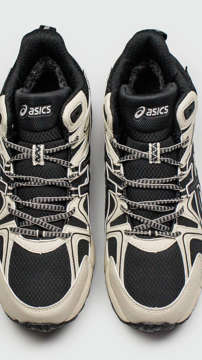 Кроссовки Asics Gel-Kahana 8 Mid White Black with Fur