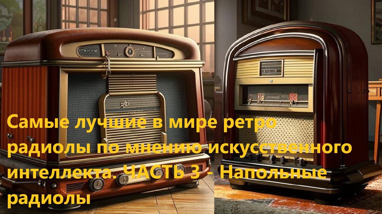 Самые лучшие в мире ретро радиолы по мнению искусственного интеллекта. ЧАСТЬ 3 - Напольные радиолы