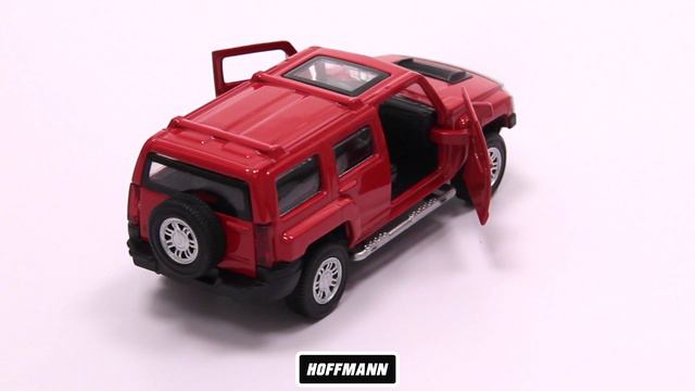 122228 Машина HOFFMANN 1:43 Hummer H3 металлическая инерционная