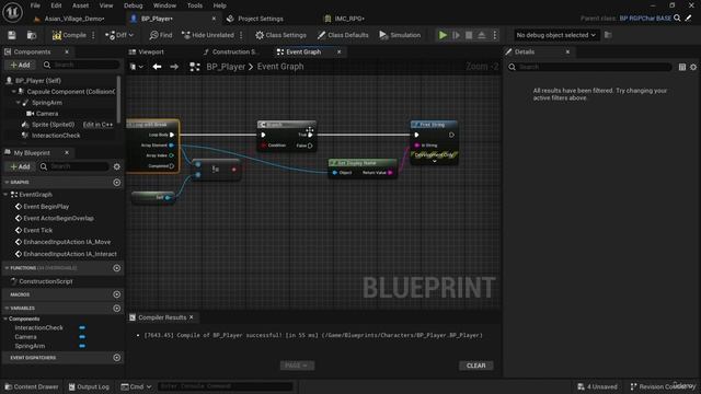 66 - NPC Interactions Interface. ULTIMATE 2D TOP DOWN in Unreal Engine 5