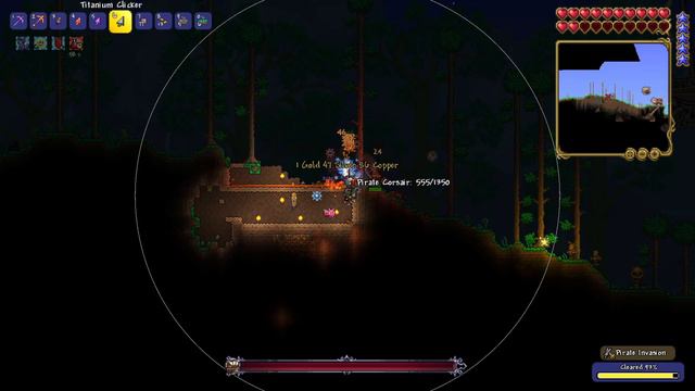Breaking my hand against Pirates! Modded Terraria 1.4 Let's Play #17