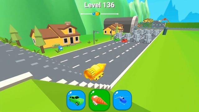 FUNNY GAMES - SHAPE SHIFTING RUN All Levels Gameplay Walkthrough Android, ios max Level 136