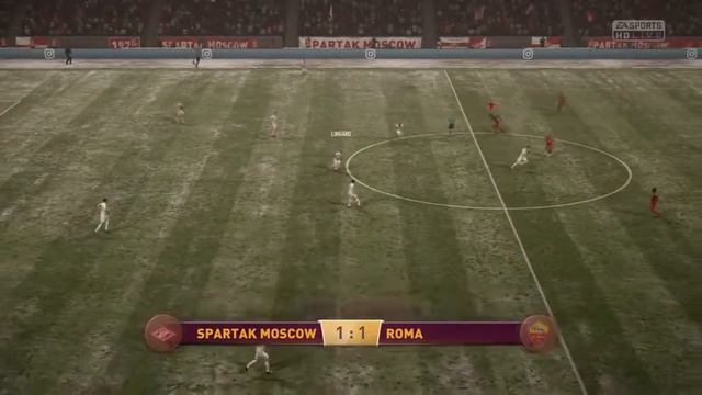 Спартак Москва-Рома Лига Европы 1/8 финала FIFA18 PS4