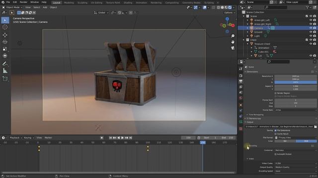 64 - Exporting Animations & Videos. MODELLING and ANIMATIONS for Beginners