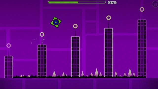 Geometry Dash прохождение первого уровня stereo madness (на 3 монеты)