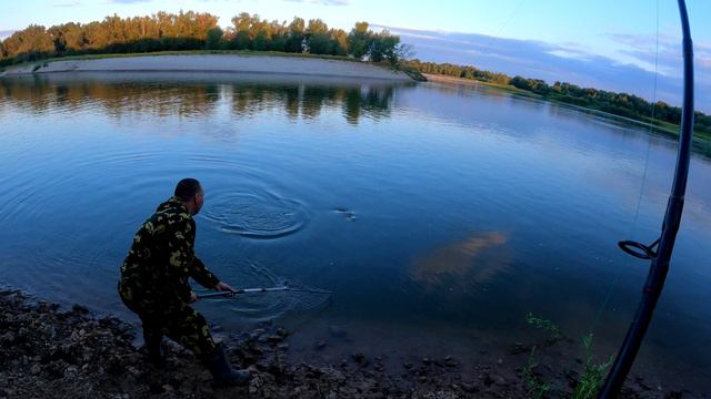 САЗАН гнет удочку в дугу