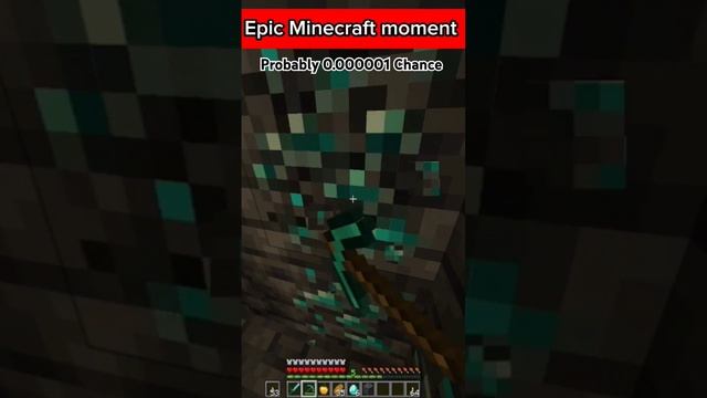 Epic Minecraft moment #minecraft #moment #chance #roblox 0.000001 chance