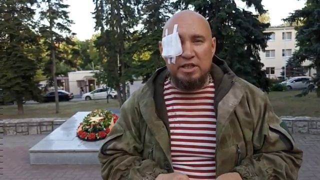 Доброволец спецназа Кадырова Александр Воложанин, получивший тяжелое ранение в ходе спецоперации