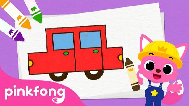 How to Draw a Car | Car Songs for Kids | Pinkfong Baby Shark Official