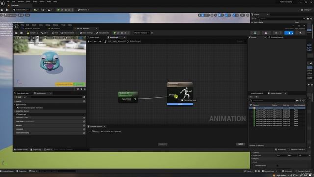 40. Enemy Animation AnimBlueprint. MAKE 3D PLATFORMER in Unreal Engine 5