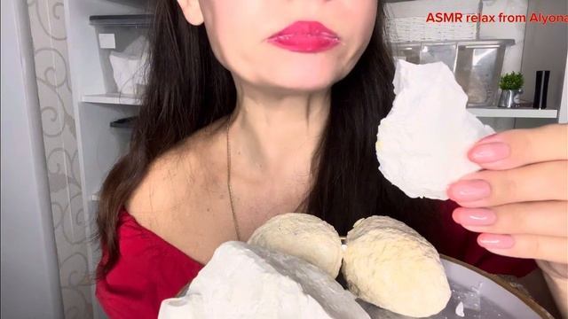 ASMR crunch wet chalk_тарелочка мокрого мела🤍💦💥#asmr #crunchy #eatingsounds #relax