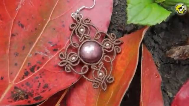 Macrame by Afeng： 2023-04｜Macrame Tutorial｜Macrame Earrings｜编绳｜DIY｜