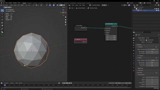 04. Vectors and Calculations. BLENDER GEOMETRY NODES ANIMATION