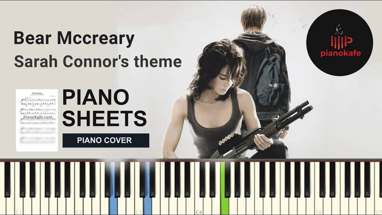 Bear Mccreary - Sarah Connor's theme НОТЫ & MIDI | PIANO COVER | PIANOKAFE