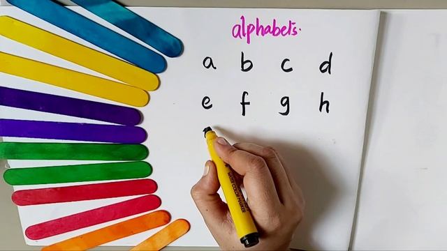 a to z | small letter a for apple, b for ball | छोटे बच्चों की पढ़ाई #abcd #kidslearning #preschool