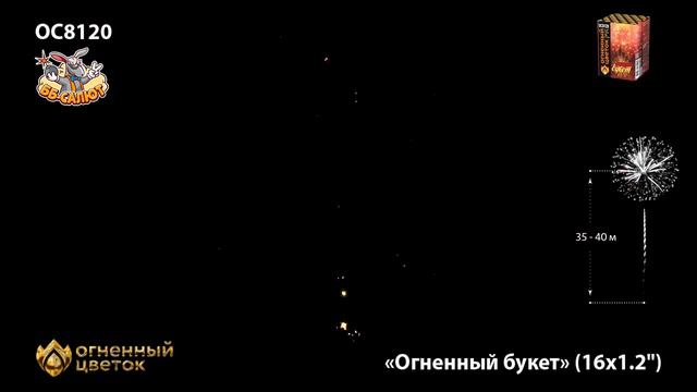 Салют “Огненный букет” 1.2″х16, арт. ОС8120
Салютыч