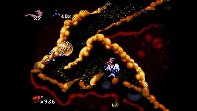 Прохождение игры Earthworm Jim - 1. (14 ЧАСТЬ) SEGA - HD Full 1080p.