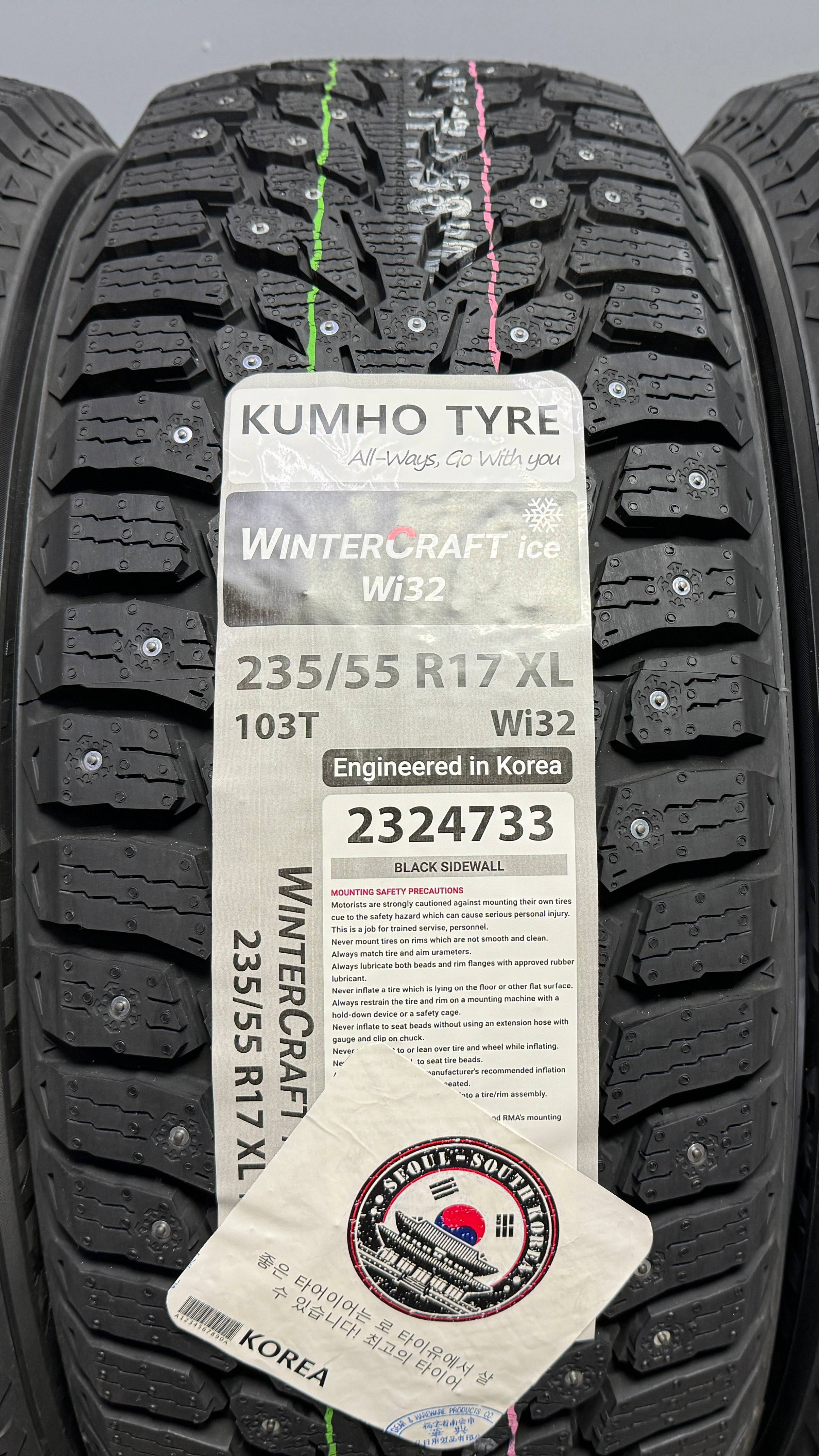 KUMHO WINTERCRAFT ICE WI32 235/55 R17 103T