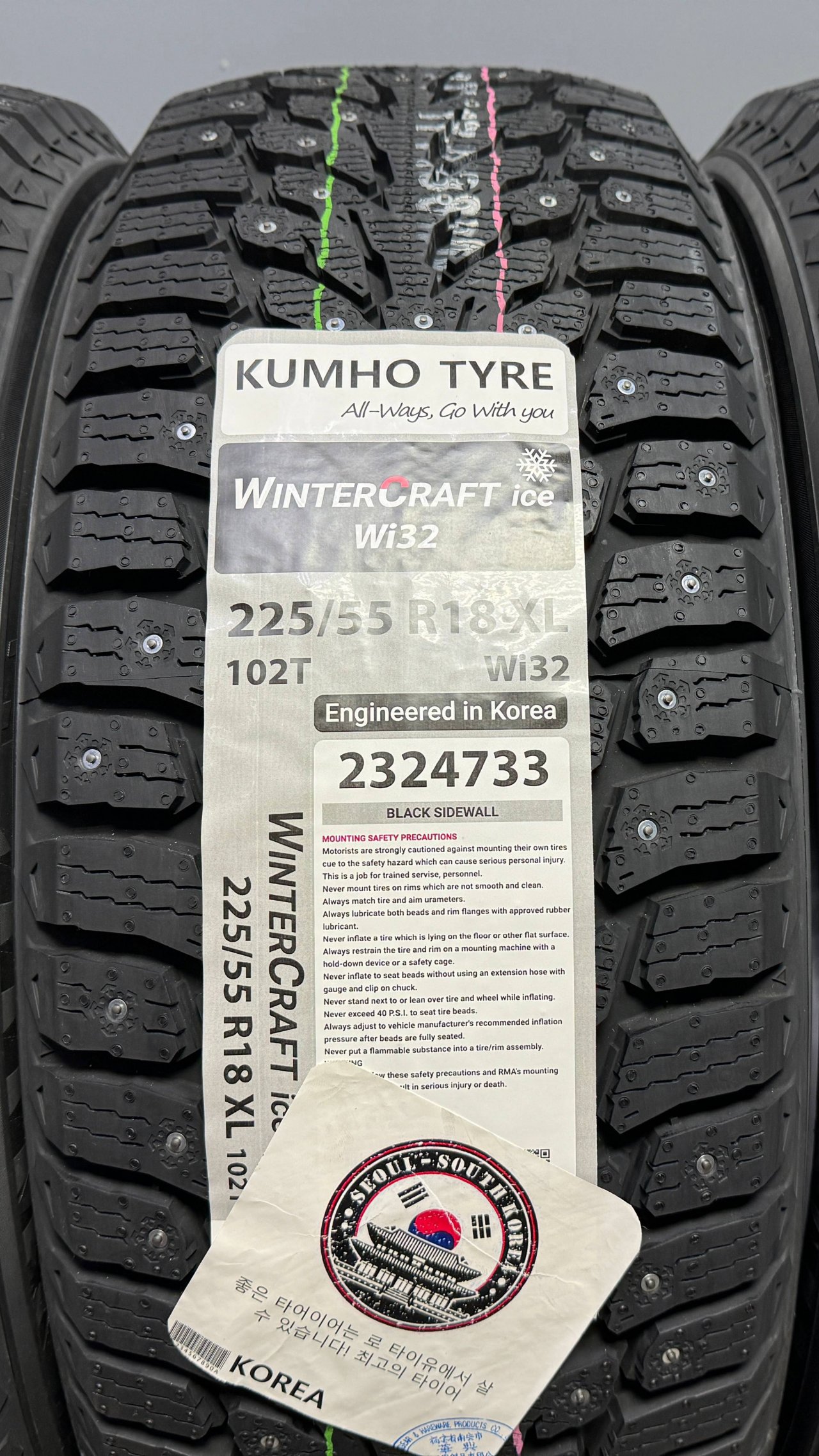 Kumho WinterCraft ice Wi32 225/55 R18 102T