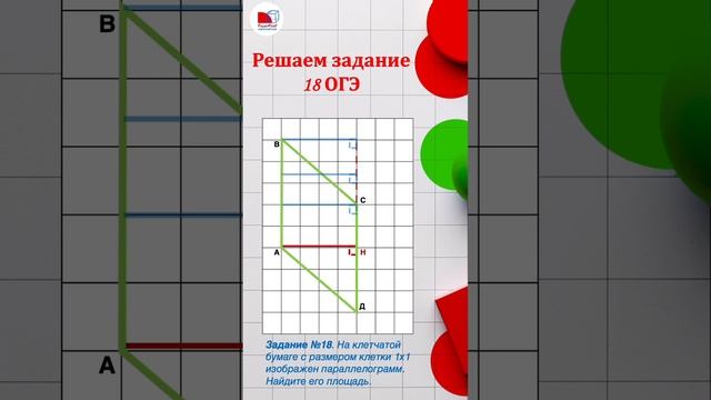 Легкий балл на ОГЭ | Задание 18. Площадь параллелограмма