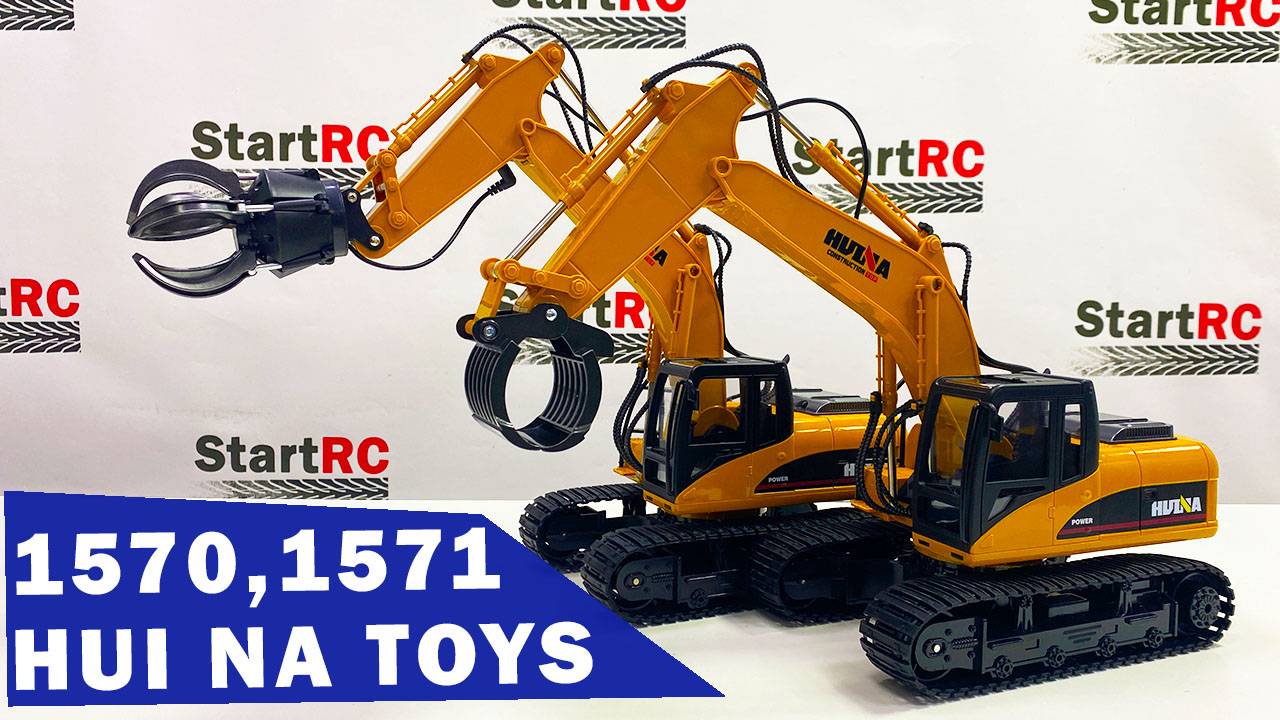 Обзор и сравнение экскаваторов HUI NA TOYS HN1571 и HN1570