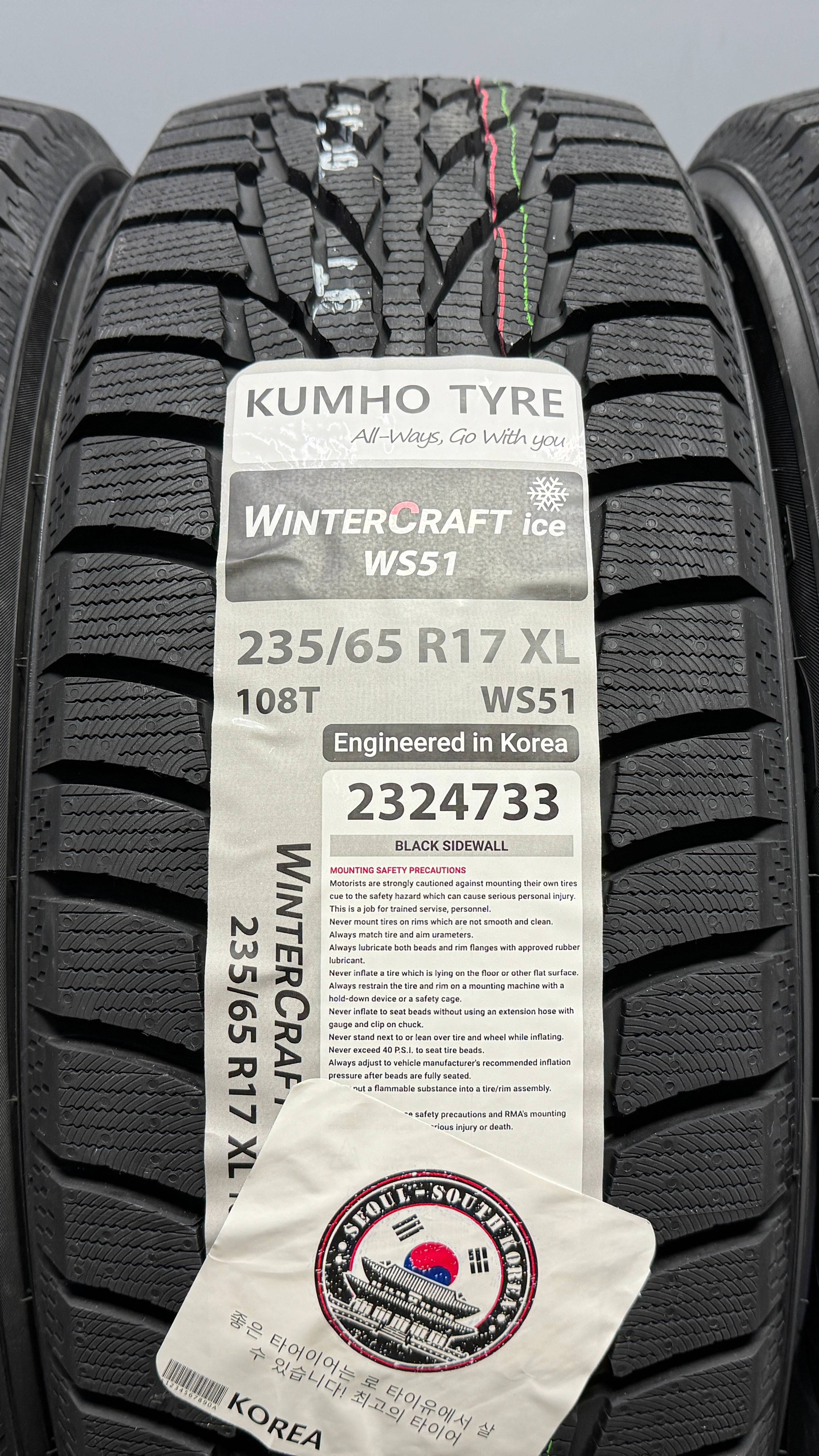 Kumho WinterCraft Ice WS51 235/65 R17 108T