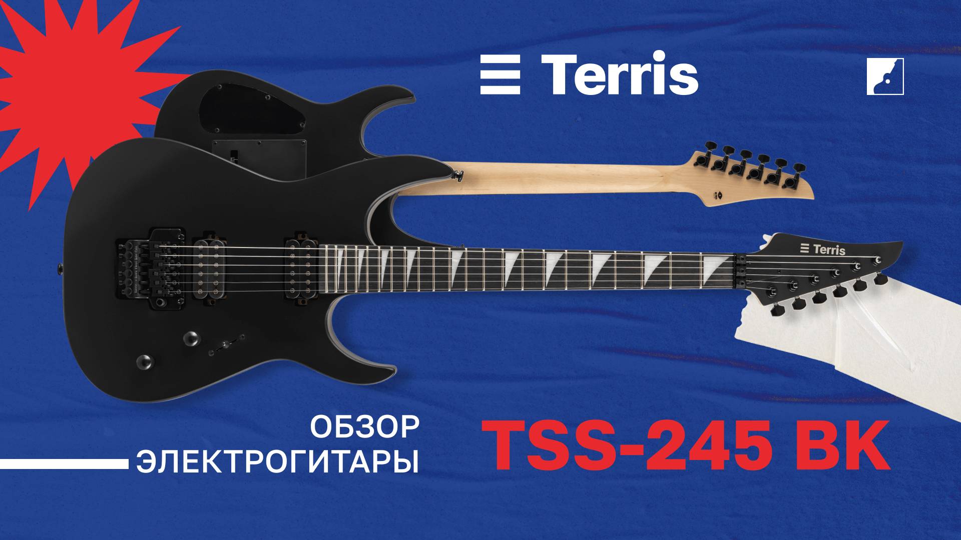 Обзор электрогитары TERRIS TSS-245 BK