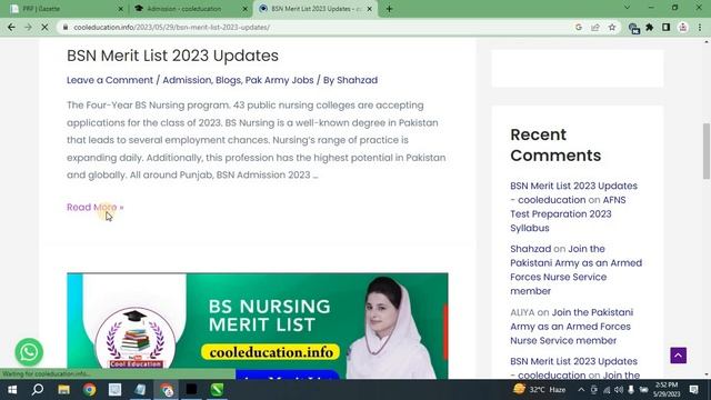 Nursing First Merit List | Nursing gazette  list display  | Last Year Closing | Life After Admissio