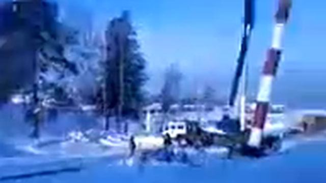 подъём дымовой трубы котельной Абалаково