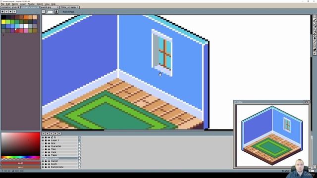 117. Isometric Window. PIXEL ART Master Course