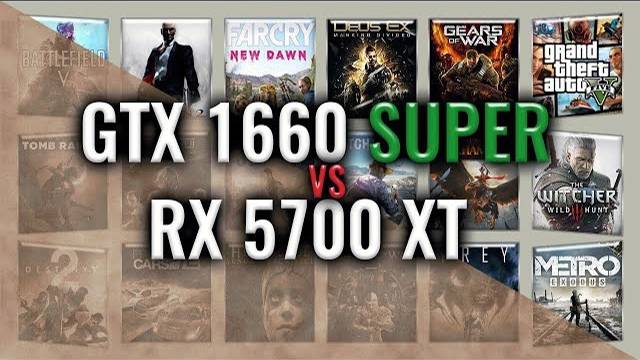 GTX 1660 SUPER vs RX 5700 XT Benchmarks | 59 tests