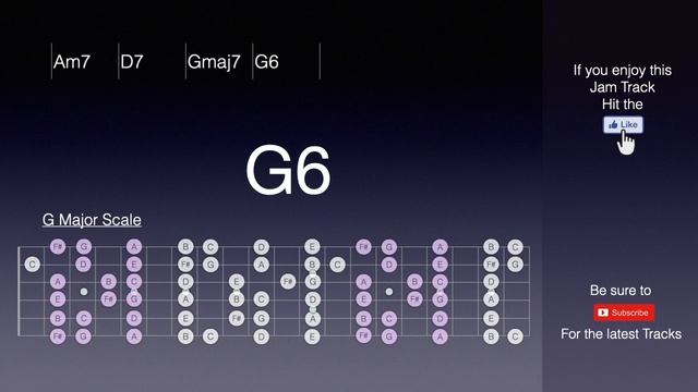 Smooth 2-5-1 Jazz Guitar Backing Track in G