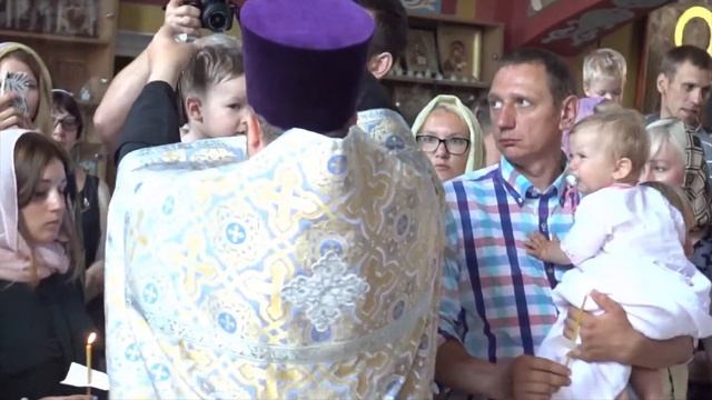 Крещение  Арсения Точилкина 10. 06. 2018 видео Жариков А.