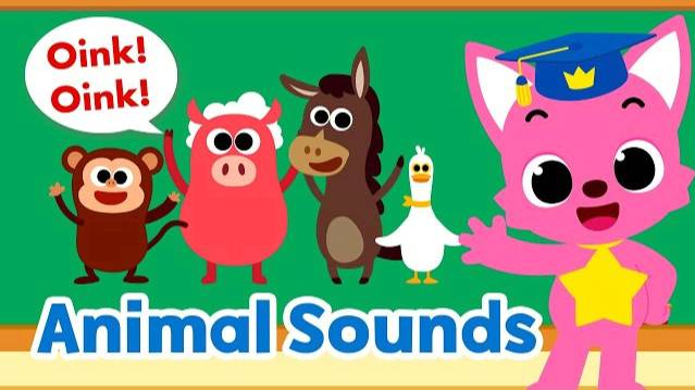 Animal Sounds for Kids | Farm Animals, Baby Shark and more | 15-Minute Learning with Baby Shark