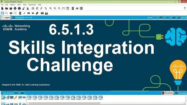 Packet Tracer V7.2 - Skills Integration Challenge 6.5.1.3