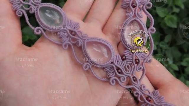 Macrame by Afeng： 2023-11-2｜Macrame Tutorial｜Macrame Necklace｜编绳｜DIY｜