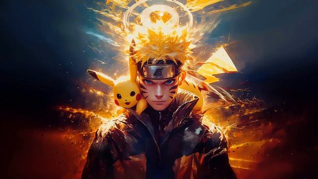 Наруто и Пикачу Друзья на Веки | Naruto Shippuden and Pokemon Pikachu - Живые Обои