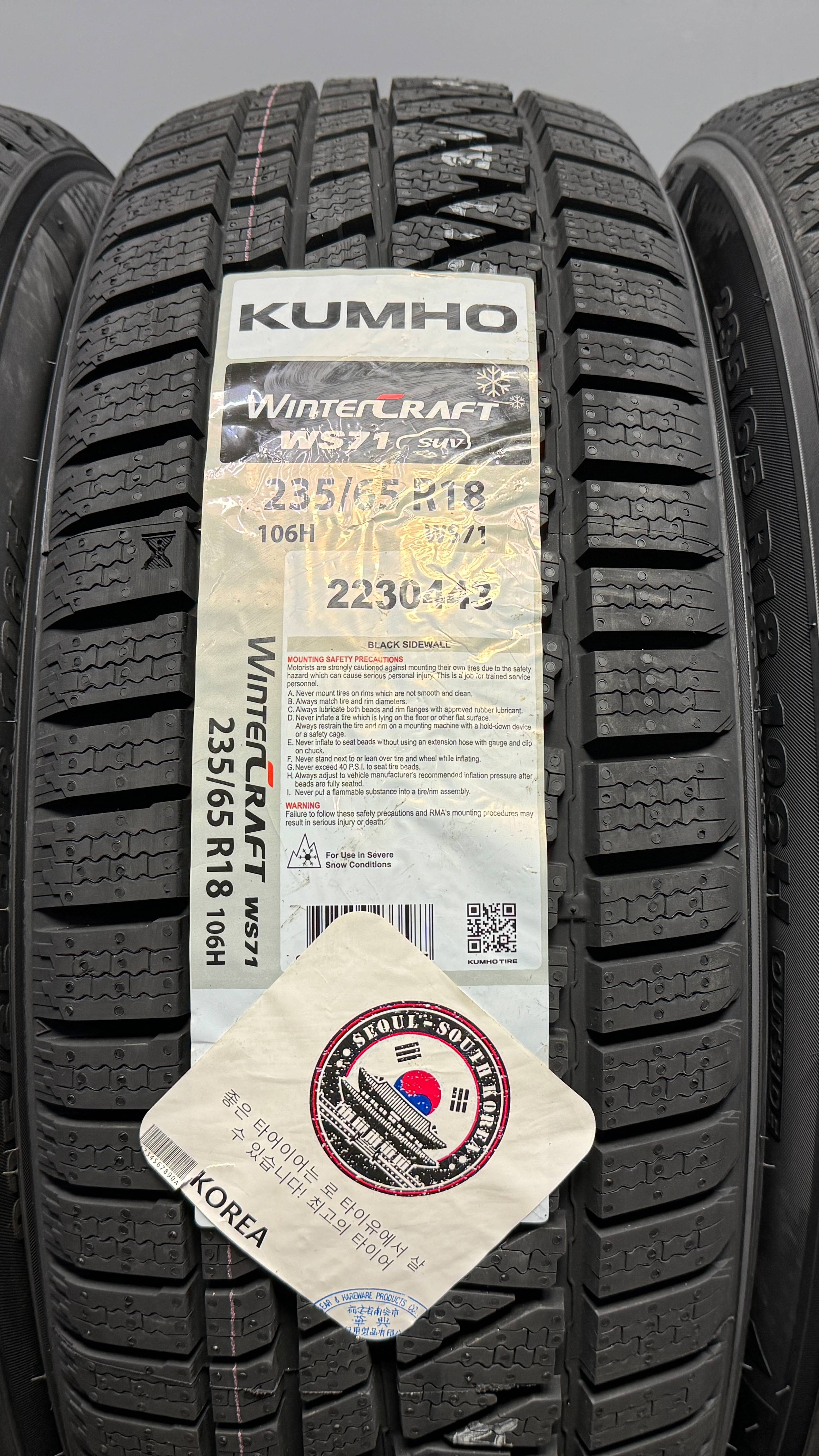 Kumho WinterCraft SUV WS71 295/35 R21 107V