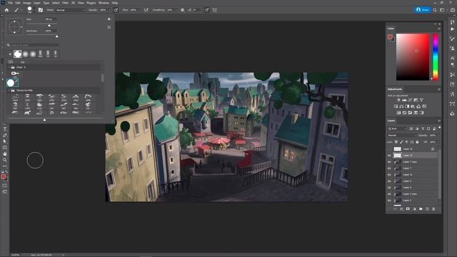 19. Tweaking the Image. ENVIRONMENT ILLUSTRATION FOR GAME ART in Blender