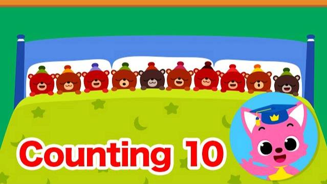 Ten in a Bed | Learn Numbers with Song for Kids | 15-Minute Learning with Baby shark