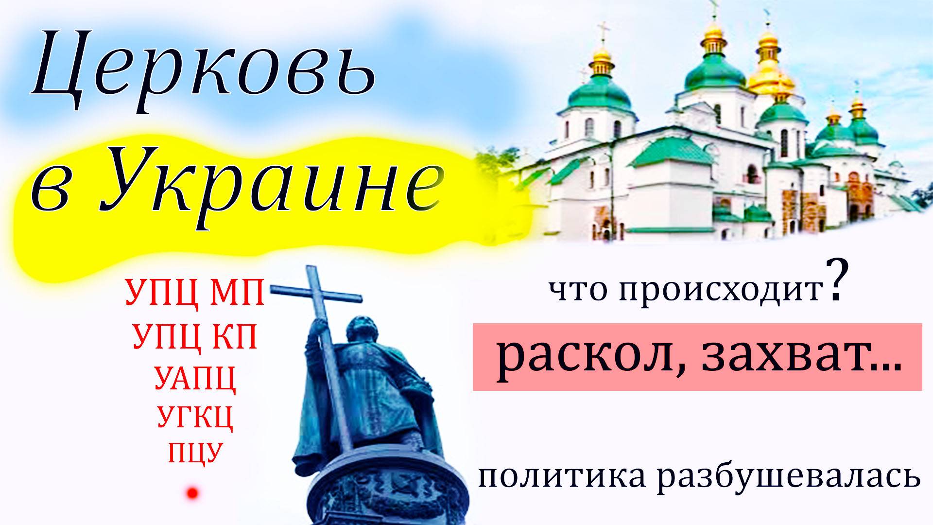 Церковь в Украине... что происходит? Раскол, захват... политика разбушевалась!