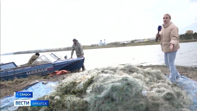 2,5 тысячи гектаров акватории Братского водохранилища очистили от рыболовных сетей