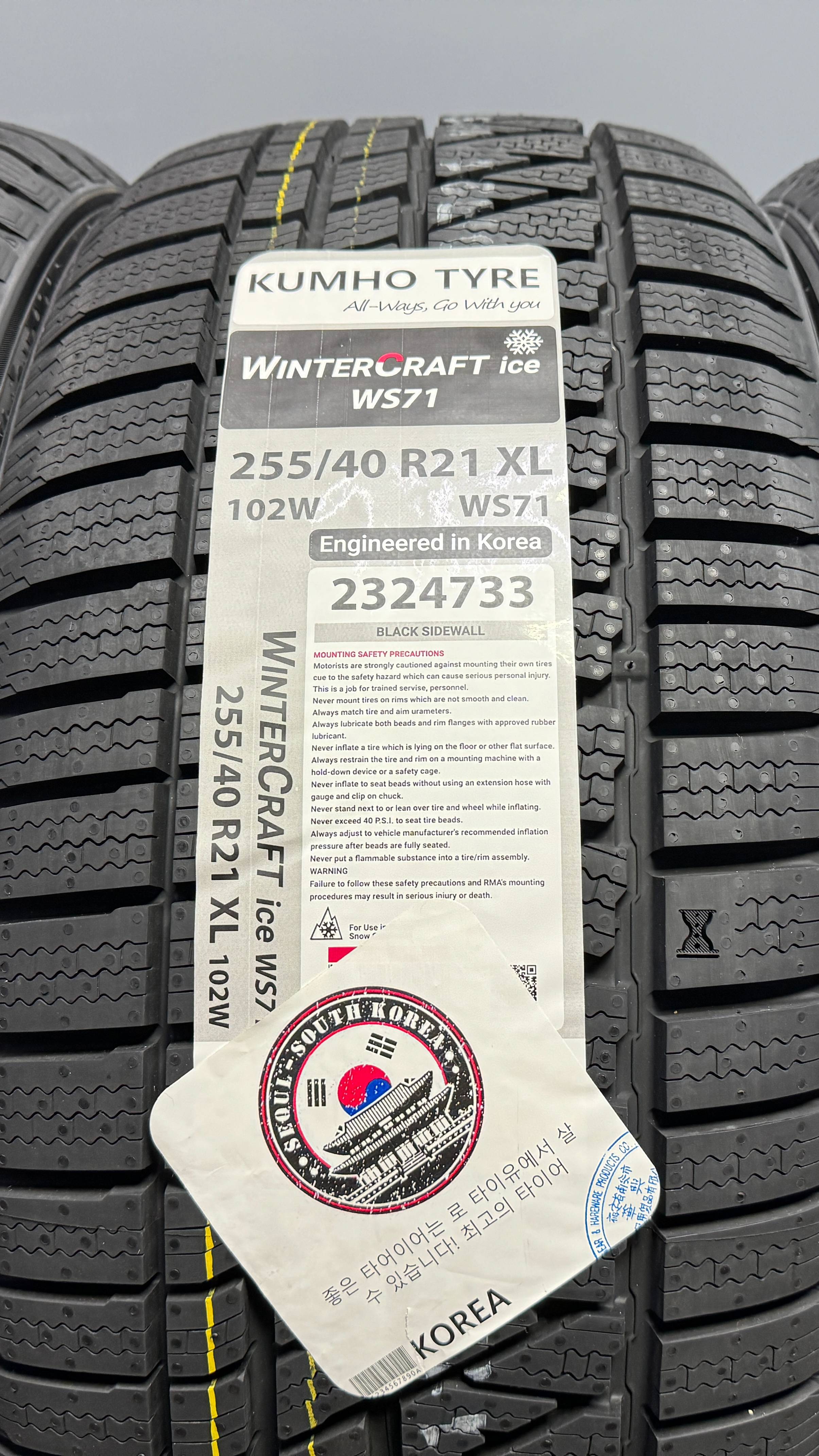 KUMHO WINTERCRAFT WS71 255/40 R21 102W