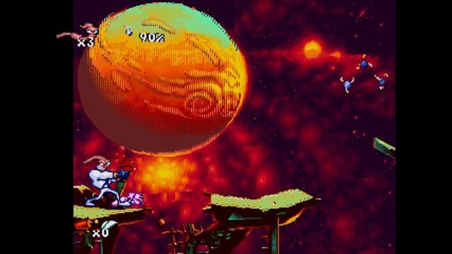 Прохождение игры Earthworm Jim - 1. (12 ЧАСТЬ) SEGA - HD Full 1080p.