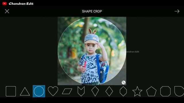 how to crop in a circle in PicsArt Mobile App ( fast & ) easy by #ChandranEdit