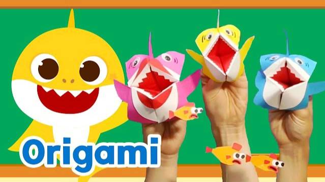 Origami Baby Shark Song | How to Draw Baby Shark for Kids | 15-Minute Learning with Baby Shark